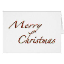 Frohe Weihnachts Roter Text auf der White Grußkart