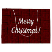 Frohe Weihnachts Ruby Geschenktasche Große Geschenktüte (Rückseite)