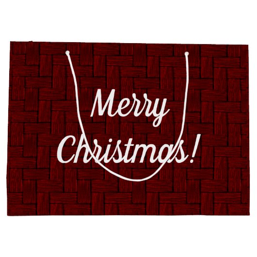 Frohe Weihnachts Ruby Geschenktasche Große Geschenktüte (Rückseite)