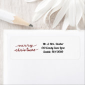 Frohe Weihnachts-Rücksendeadresse (Insitu)