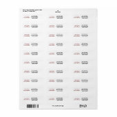 Frohe Weihnachts-Rücksendeadresse (Vorne)