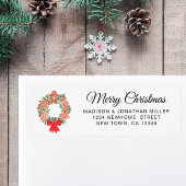 Frohe Weihnachts-Rücksendeadresse