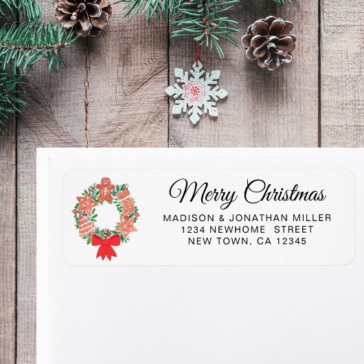 Frohe Weihnachts-Rücksendeadresse