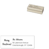 Frohe Weihnachts-Rücksendeadresse Gummistempel (Stempel)