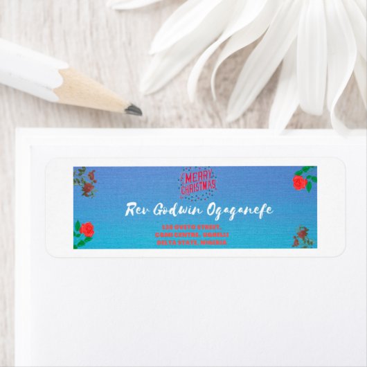 Frohe Weihnachts-Rücksendeadresse Labal (Insitu)