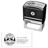 Frohe Weihnachts-Rücksendeadresse Permastempel (Beispiel)