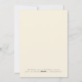 Frohe Weihnachts-Runde Custom-Fotos Feiertagskarte (Rückseite)