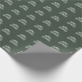 Frohe Weihnachts-Rustikal Wrapping Paper Geschenkpapier (Ecke)