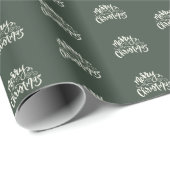 Frohe Weihnachts-Rustikal Wrapping Paper Geschenkpapier (Rolleneckpunkt)