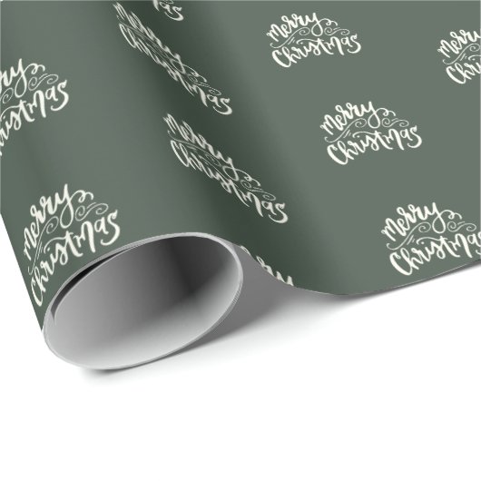 Frohe Weihnachts-Rustikal Wrapping Paper Geschenkpapier (Rolleneckpunkt)