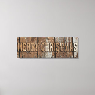 Frohe Weihnachts rustikale Holz Wand Leinwand Zeic