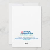 Frohe Weihnachts Sailboat Feiertagskarte (Rückseite)