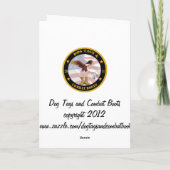 Frohe Weihnachts-Sailor-Karte Feiertagskarte (Rückseite)