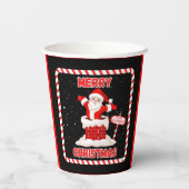 Frohe Weihnachts-Sammlung Papier-Cups Pappbecher (Rückseite)