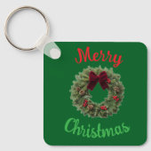 Frohe Weihnachts-Schlüsselanhänger Schlüsselanhänger (Vorderseite)