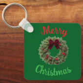 Frohe Weihnachts-Schlüsselanhänger Schlüsselanhänger (Vorderseite)