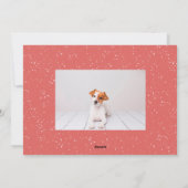 Frohe Weihnachts-Schnee-Foto Feiertagskarte (Rückseite)