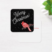 Frohe Weihnachts-Schnee-Kardinal-Karte (Schreibtisch)