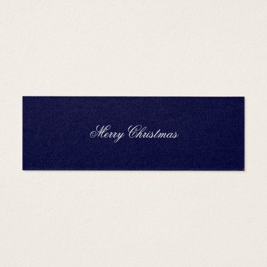 Frohe Weihnachts-Schneebäume-Lesezeichen-Karte (Rückseite)