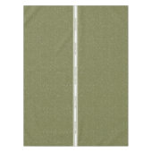 Frohe Weihnachts-Schneefall-Muster auf grünem Urla Tischdecke (Vorderseite)