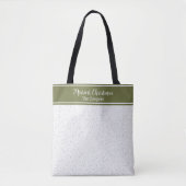Frohe Weihnachts-Schneefall-Muster White Holiday Tasche (Vorderseite)