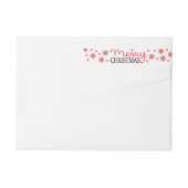 Frohe Weihnachts-Schneeflocke (Rückseite)