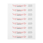 Frohe Weihnachts-Schneeflocke (Bogen)