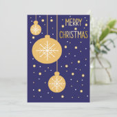 Frohe Weihnachts-Schneeflocke Feiertagskarte (Stehend Vorderseite)