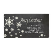 Frohe Weihnachts-Schneeflocke Weihnachtsadresse Et (Vorne)