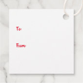 Frohe Weihnachts-Schneeglobe Snowmen Geschenkanhänger (Rückseite)