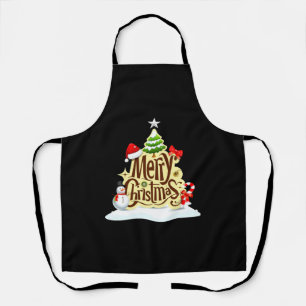 Frohe Weihnachts-Schneemann Winter Tank Top Schürze