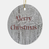 Frohe Weihnachts-Schneesturm-Koordinationsgegenstä Keramik Ornament (Links)