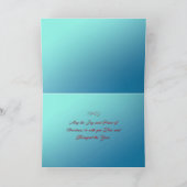 Frohe Weihnachts-Schneewinterdorf Feiertagskarte (Innenseite)