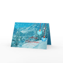 Frohe Weihnachts-Schneewinterdorf