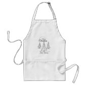 Frohe Weihnachts-Schürze klassisch und individuell Schürze (Vorne)