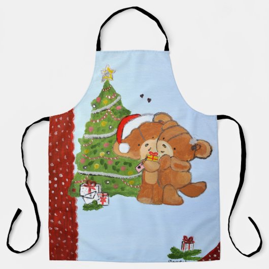 Frohe Weihnachts-Schürze Schürze (Vorderseite)