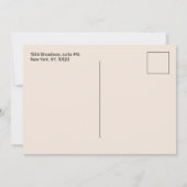 Frohe Weihnachts Schwarz und Rotes Gold Foto Postk Einladung (Rückseite)