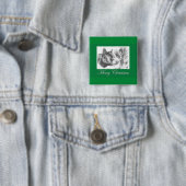 Frohe Weihnachts-Schwarzbär Button (Beispiel)