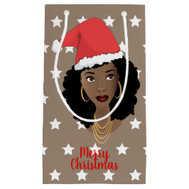 Frohe Weihnachts Schwarze Weihnachtsmannmütze, Sta Kleine Geschenktüte