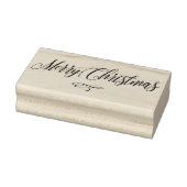 Frohe Weihnachts-Script Calligrafy Text Scrapbook Gummistempel (Stempel)