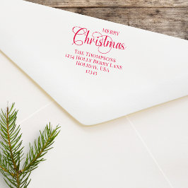 Frohe Weihnachts-Script Custom-Rücksendeadresse Permastempel