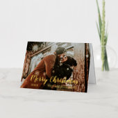 Frohe Weihnachts-Script-Foto (Vorderseite)