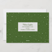 Frohe Weihnachts-Script-Foto Feiertagskarte (Rückseite)