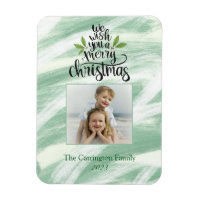 Frohe Weihnachts-Script-Foto Holiday Gruß