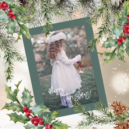 Frohe Weihnachts-Script-Foto Weihnachten
