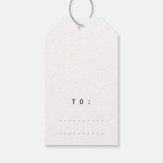 Frohe Weihnachts-Script Geschenk an Elfenbein Sepi Geschenkanhänger (Rückseite)