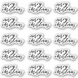 Frohe Weihnachts Script Happy Mail Geschenkdekorat Aufkleber