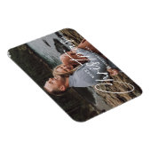 Frohe Weihnachts-Script-Holiday-Foto Magnet (Rechte Seite)