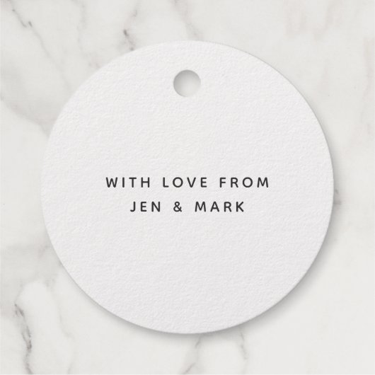 Frohe Weihnachts-Script Real Silver Foil Round Ges Geschenkanhänger (Rückseite)