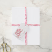 Frohe Weihnachts-Script Weihnachtsgeschenk Tag Geschenkanhänger (Mit Garn)